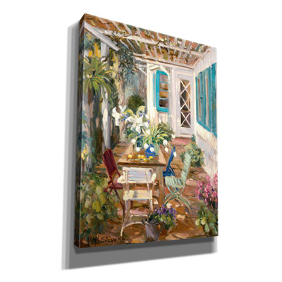 «Red Garden» par Allayn Stevens, Red Barrel Studio®, art mural sur toile