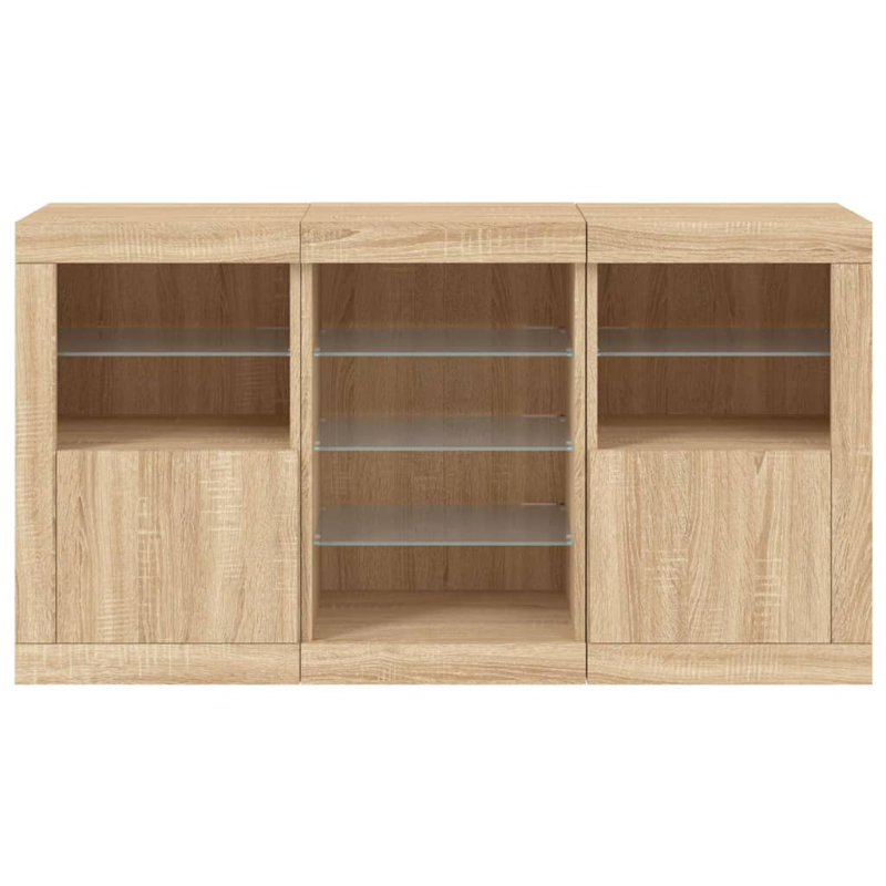 Azariyah 123cm Sideboard, Sonoma Oak