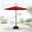 Parasol de marché 11 pi avec base et bouton poussoir inclinable 11 pi-108840592-138799445