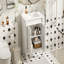 Meuble-lavabo 24 po avec lavabo supérieur, meuble de rangement moderne à 2 niveaux, meuble-lavabo simple, grandes tablettes de rangement-111831644-111831645