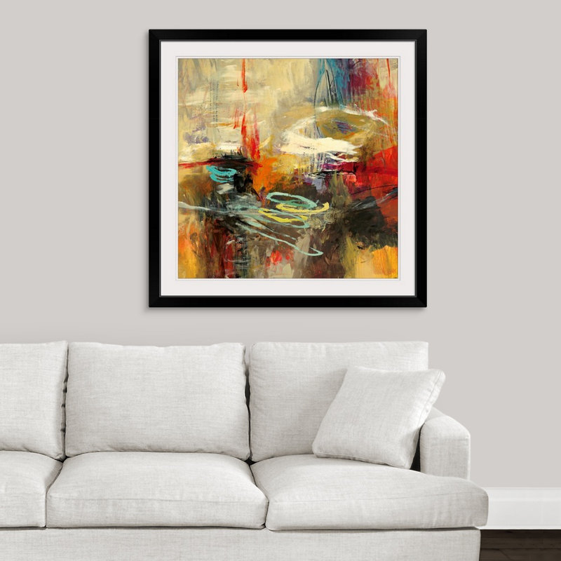 «Hilger Instinctual Beauty II» par Randy Hibberd - reproduction imprimée, H 38 po x l 38 po x P 1 po, Cadre noir