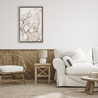 Cadre flottant Oasis Guardian Cacti, design par Luna Mavis