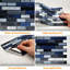 Carrelage mosaïque auto-adhésif en aluminium 34 po x 22 po-61767044