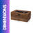 8 Slot Wooden Watch Lockable Box Rustic