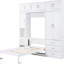 Lit simple blanc avec rangement pour tiroir