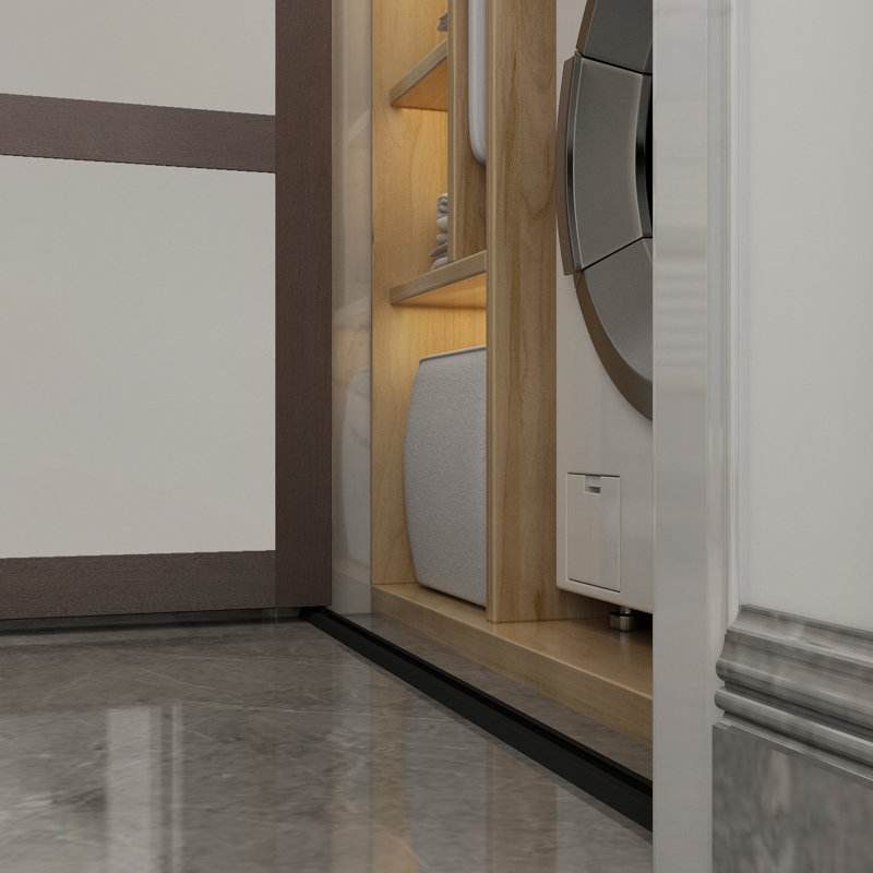 Porte pliante en verre, 30 po x 80,5 po