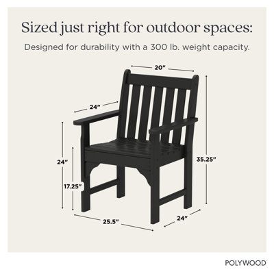 POLYWOOD Vineyard Garden Arm Chair