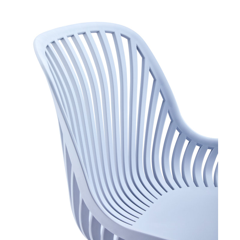 Eker 42.5cm H Slat Back Side Chair, Grey