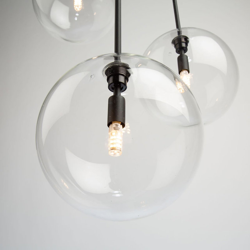 3 - Light Black Single Pendant