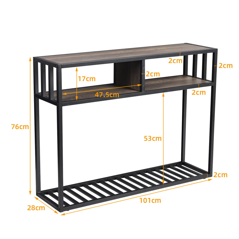 Elkview 101cm Solid Wood Top Console Table