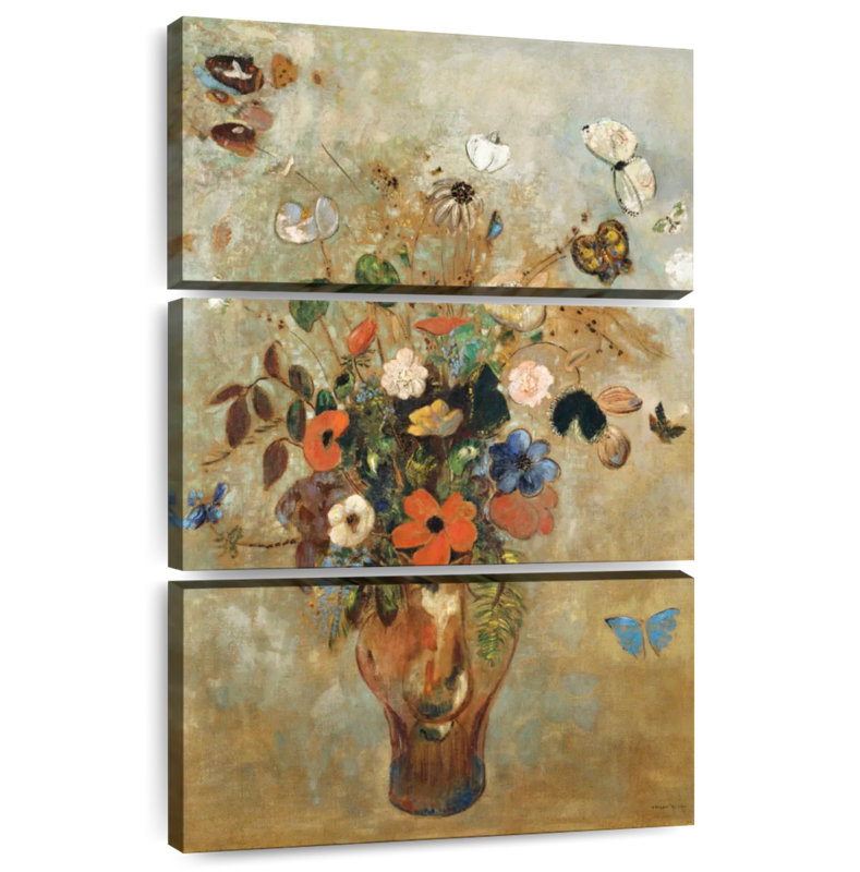 Harnek Nature morte aux fleurs 1905, H 32 po x l 20 po