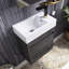Ensemble de meuble-lavabo mural simple 18 po avec plateau Kulbir-1123186018