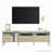 Media Console Table with 3 Drawers and Open Shelves for TVs up to 80''
