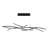 Divergence 9 - Light Dimmable LED Modern Linear Chandelier