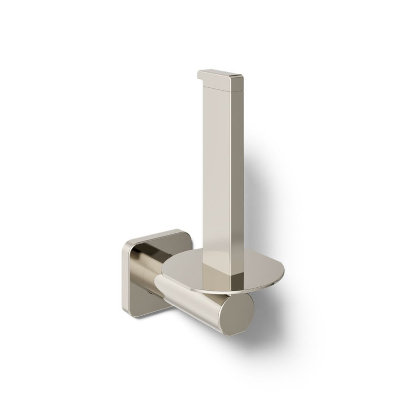 Parallel Vertical Toilet Paper Holder, Polished Nickel