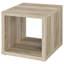 Table de bout d'appoint carrée en bois d'ingénierie vieilli pin | Idée de cadeau