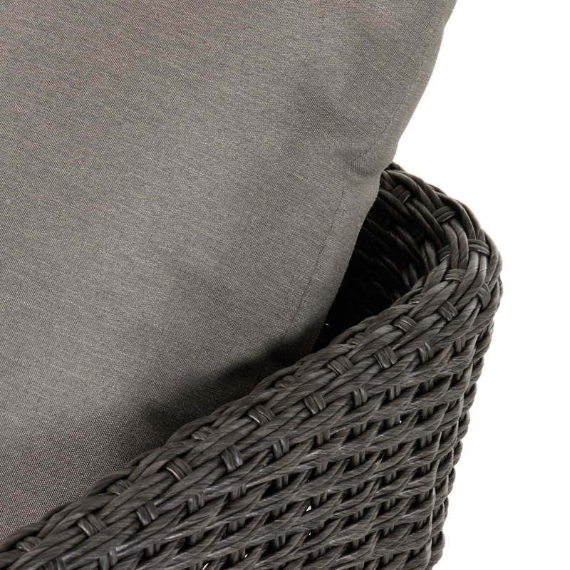 Geneva Outdoor Swivel Lounge Chair, Vingtage Coal, Olefin, Venao Charcoal