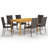 Rectangular 6 - Person Dining Set-631236958-631013290