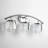 Hallum 11.3" H 3-Light Crystal Vanity Light