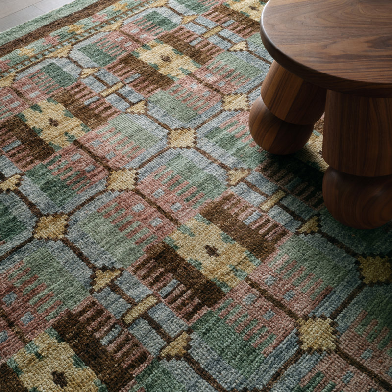 Jaipur Living Romy HAZ02 Handknotted Contemporary Multicolor and Green Area Rug (6'x9'), Rectangle 10' x 14'
