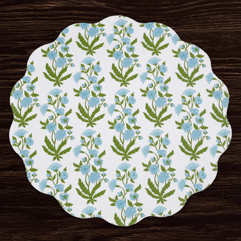 Vida Blooms & Branches Reversible Round Placemats