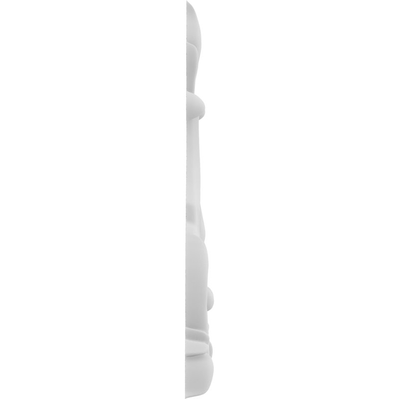 Rosette trenton, H 7 po x l 5,25 po x P 0,5 po