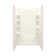 48" W x 75.75" H Frameless Rectangle Sliding Shower Kit with Towel Bar and Base Included
