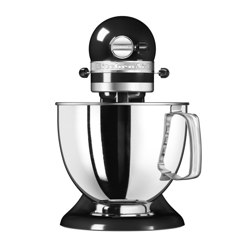 KitchenAid 4.8L Artisan Tilt-Head Stand Mixer with Extra Accessories, Onyx Black