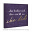 She She She She Did Purple par Oliver Gal - reproduction d'art textuel sur toile-38071233