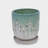 Handmade Green-White Gradient Ceramic Planter Set (7.48"×5.51" & 8.07"×6.1"), Indoor & Outdoor Flower Pots-2111029612