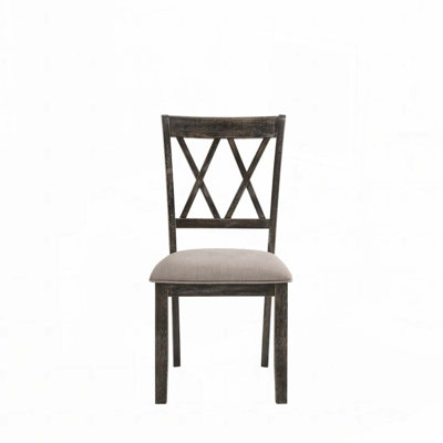Upholstered Dining Chair with Wood Legs