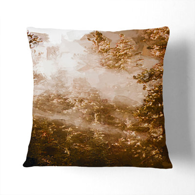 Floral Square Throw Cushion