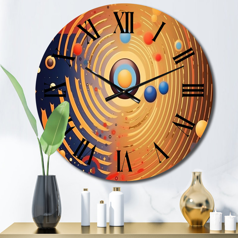 Horloge murale en métal, Moyenne