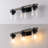 Borth Iron/Seeded Glass Rustic Farmhouse LED Vanity Light-19216085-23242565