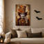«Mad Hatter» avec art et toile orange-1303965239