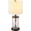 Lampe de table en verre Loydene