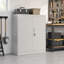 Hilliard Metal Storage Cabinet with Lock, 2 Doors,  1 Shelf Storage Cupboard for Files, Tools-35991058-35991060
