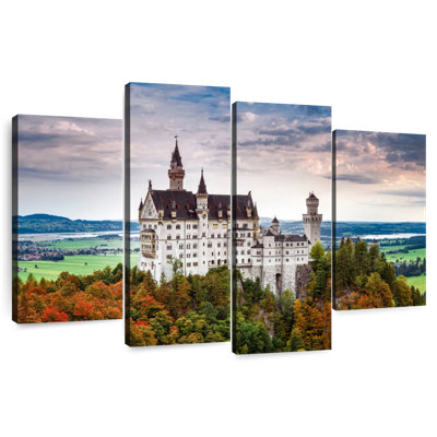 Ciel spectaculaire sur le château de Neuschwanstein