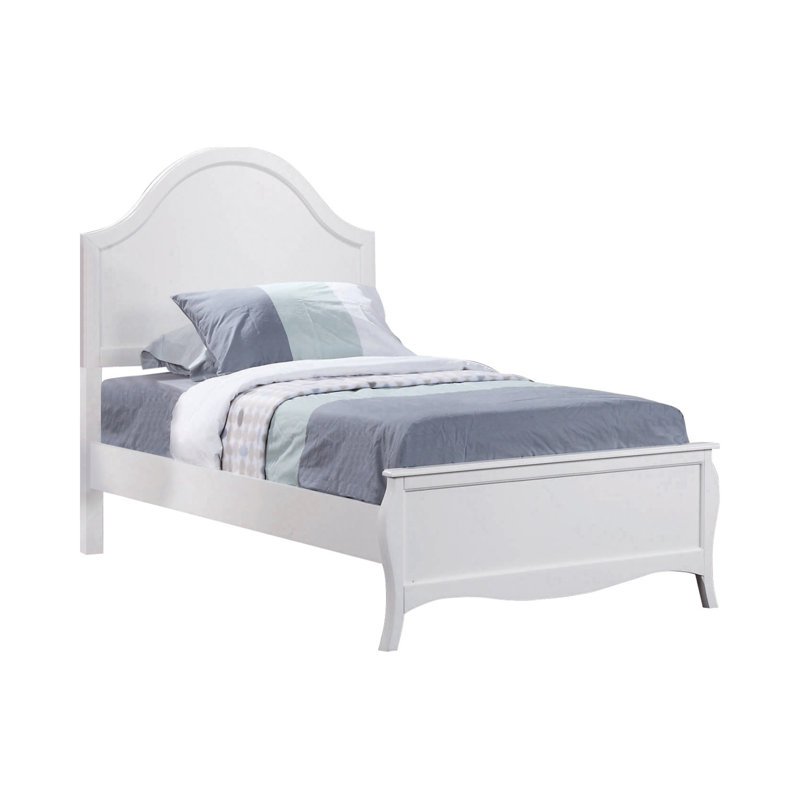 Ensemble de chambre à coucher blanche avec commode 3 pièces Gulnora, Double