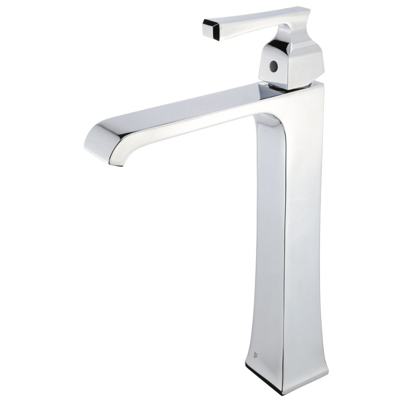 Robinet de salle de bain arqué, Chrome