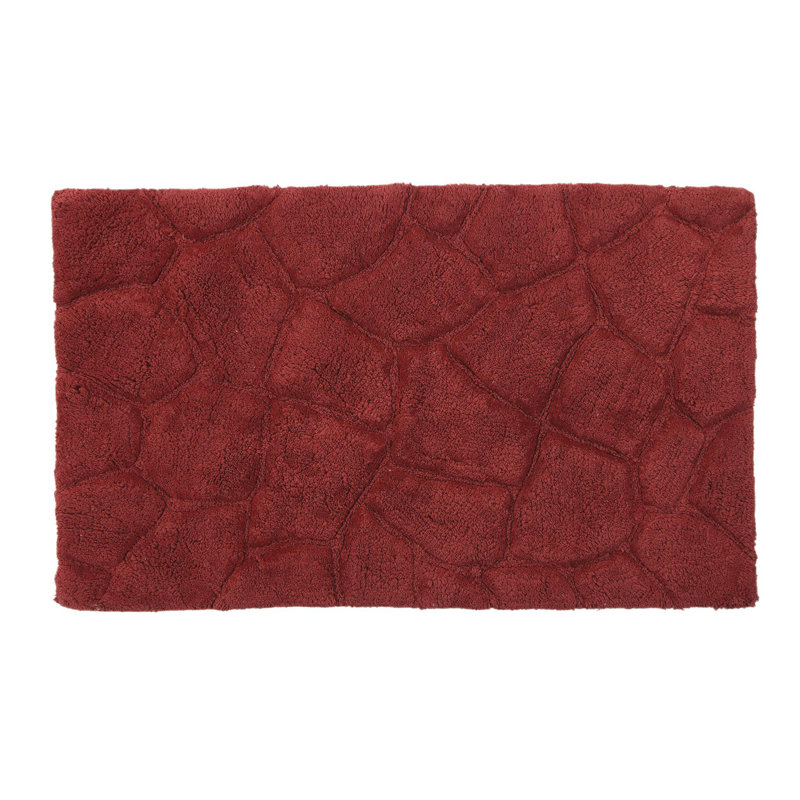 Tapis pour salle de bain Troxell, Cabernet délavé