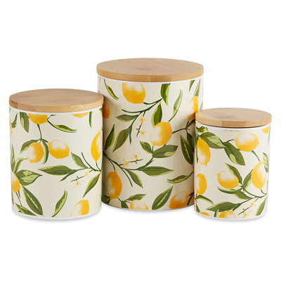 Ceramic Food Storage - Set of 3 Containers and 3 Lids