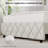 Alber Faux Leather Diamond Tufted Platform Bed with Headboard & 2 Rustic Farmhouse Nightstands Set, Barn Door End Tables with Storage Shelf-1409822698-1409822703