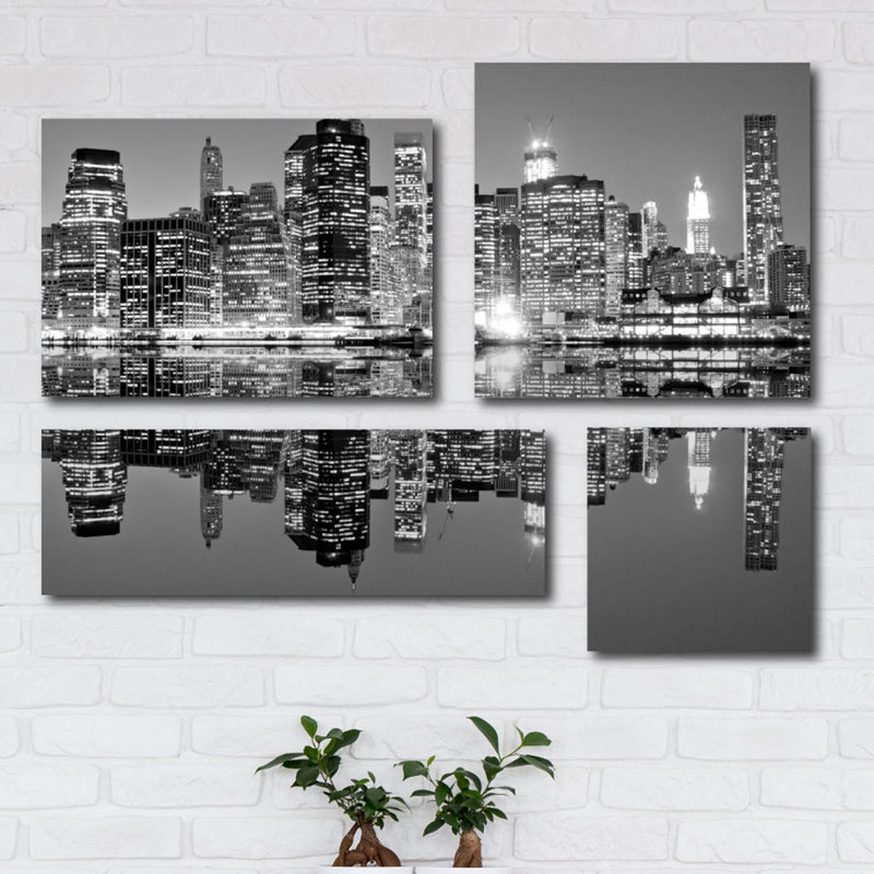 « manhattan horizon ii », reproduction de photo à multiples images sur toile