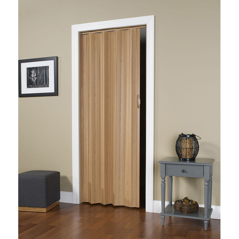 Porte pliante accordéon en PVC / vinyle Spectrum, Chêne, 49 po x 79 po