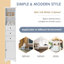 Grande armoire de salle de bain blanche, armoire de rangement autoportante avec 3 tiroirs et tablette réglable, panneau de fibres à densité moyenne avec finition peinte, rangement pour salle de bain