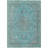 Machine Washable Indoor/Outdoor Claudian ACN1651 Aqua Rug-104366119