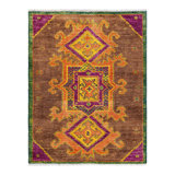 Contemporary One-of-a-Kind 4' 2" X 6' 4" Hand Knotted Area Rug