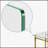 Modern Minimalist Rectangular Glass Dining Table for 4-6, Tempered Glass Top, Golden Chrome Legs, Versatile Use in Kitchen and Living Room