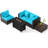 5 PCS Patio Furniture Set Heavy-duty Frame Rattan Sofa Set with 60,000 BTU Firepit Table Turquoise-2018112001